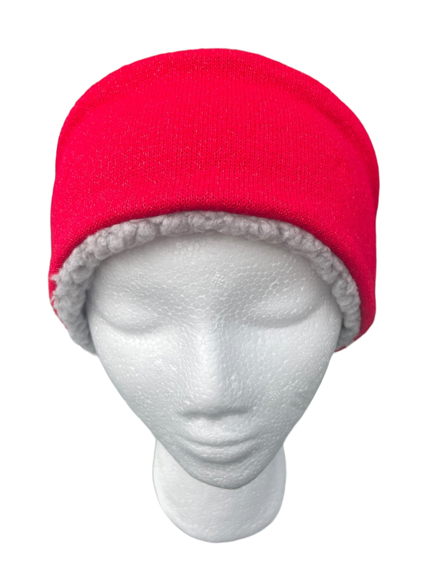 Up-cycled Red Sparkly Knit Ear Warmer M/L image 0
