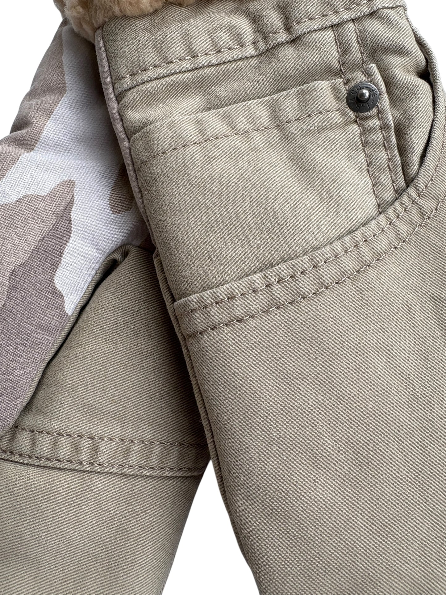 Up-cycled Neutral Camo Mittens - Large