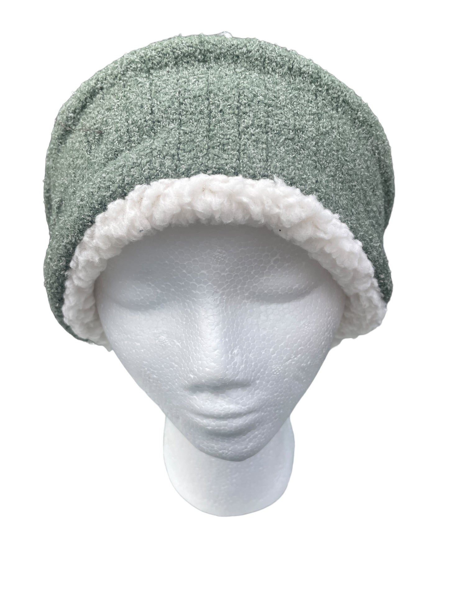 Up-cycled Green Knit Ear Warmer M/L image 0