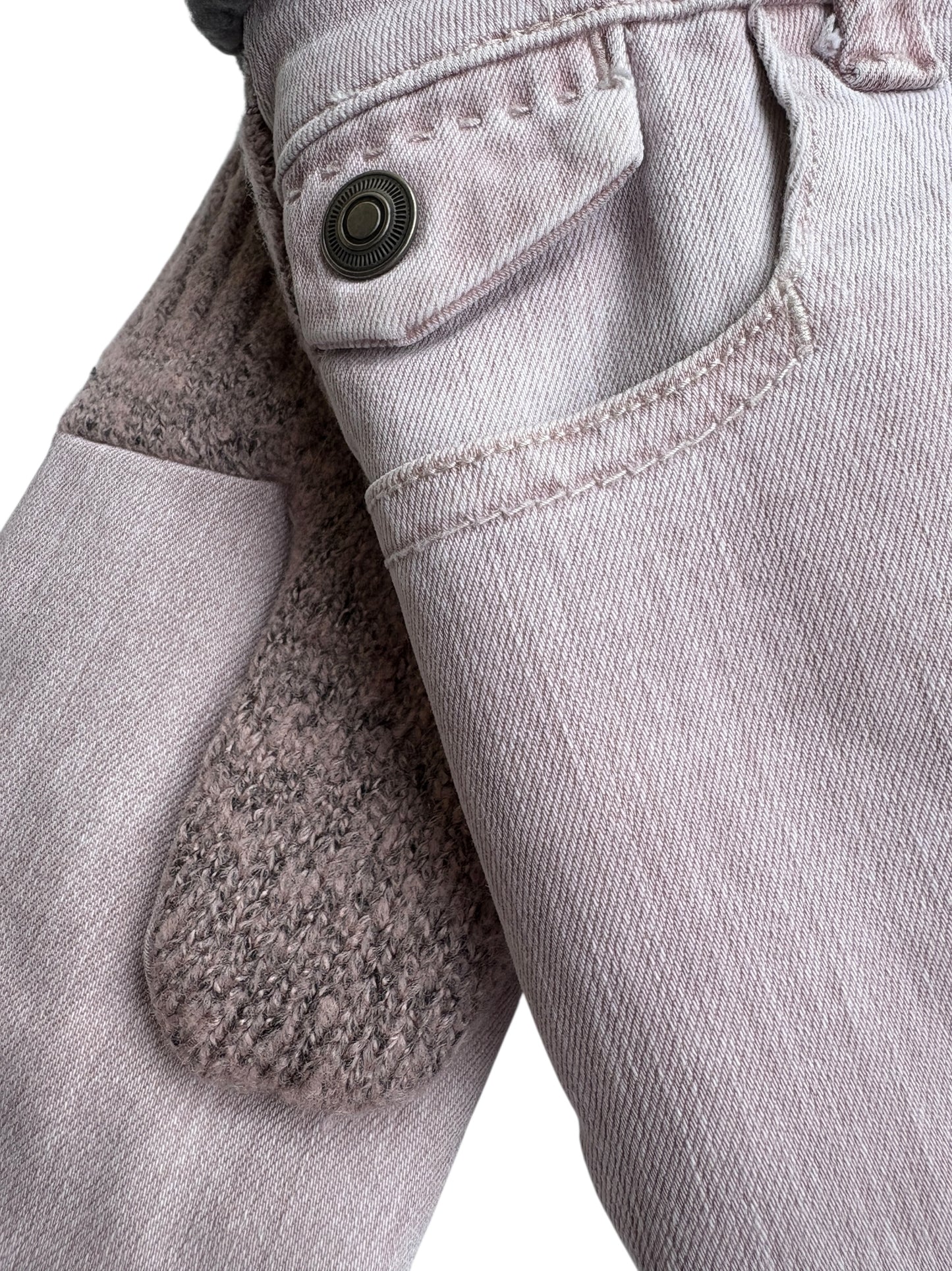 Up-cycled Dusty Pink Mittens - Large
