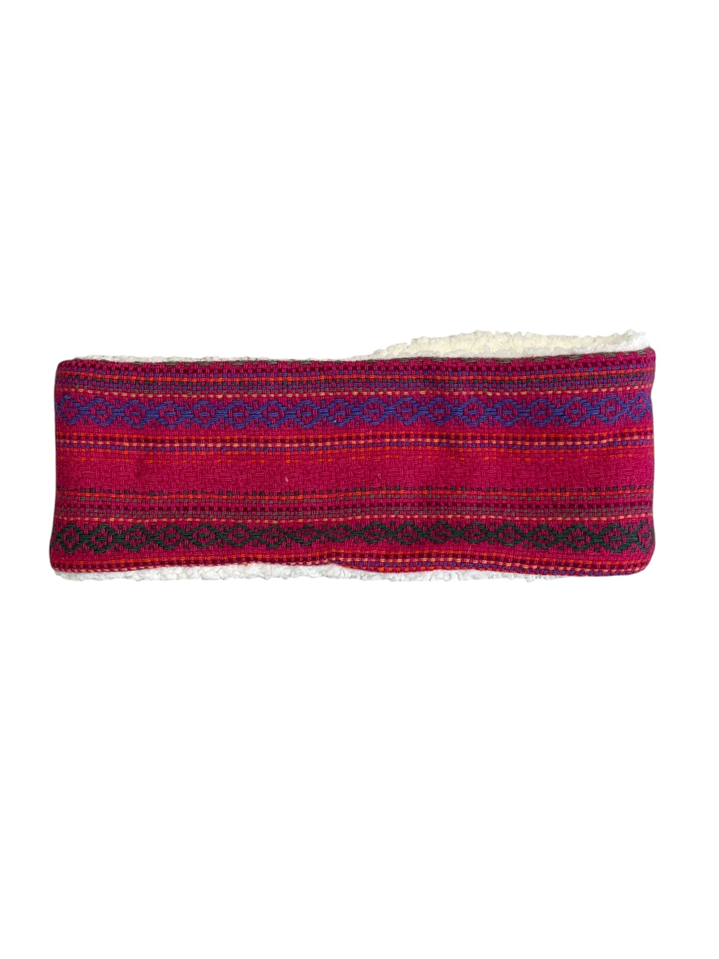 Adjustable Ear & Neck Warmer - Raspberry Multi
