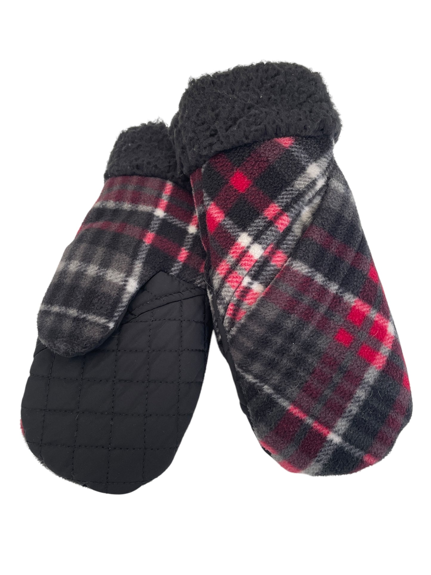 Kids Large Mittens (7+) – Upcycled & Sherpa-Lined