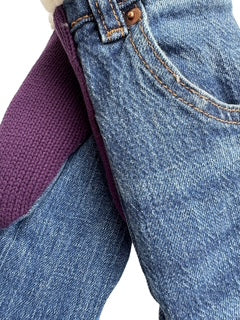 Up-cycled Denim Mittens - Small
