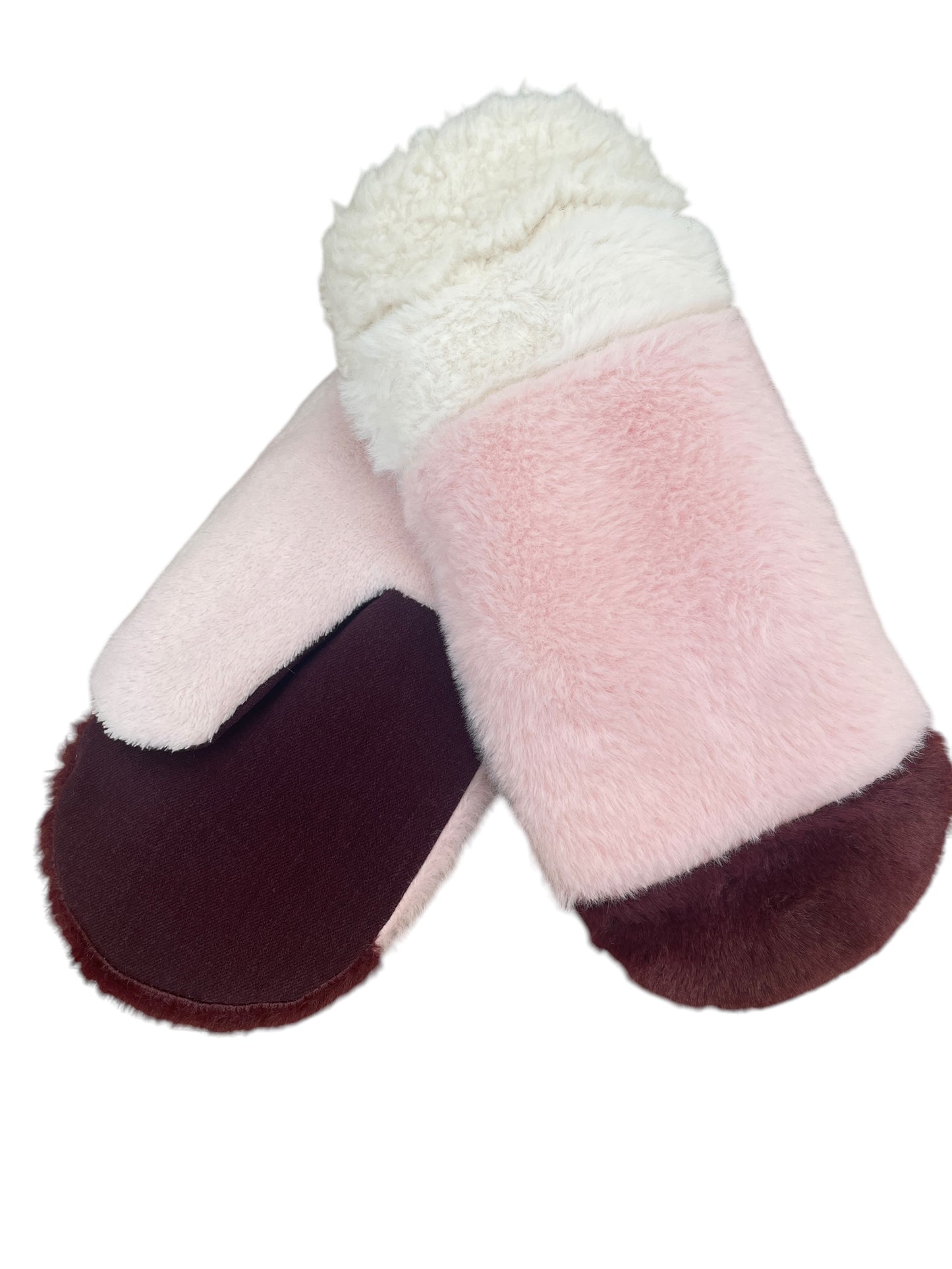 Up-cycled Furry Mittens - Medium