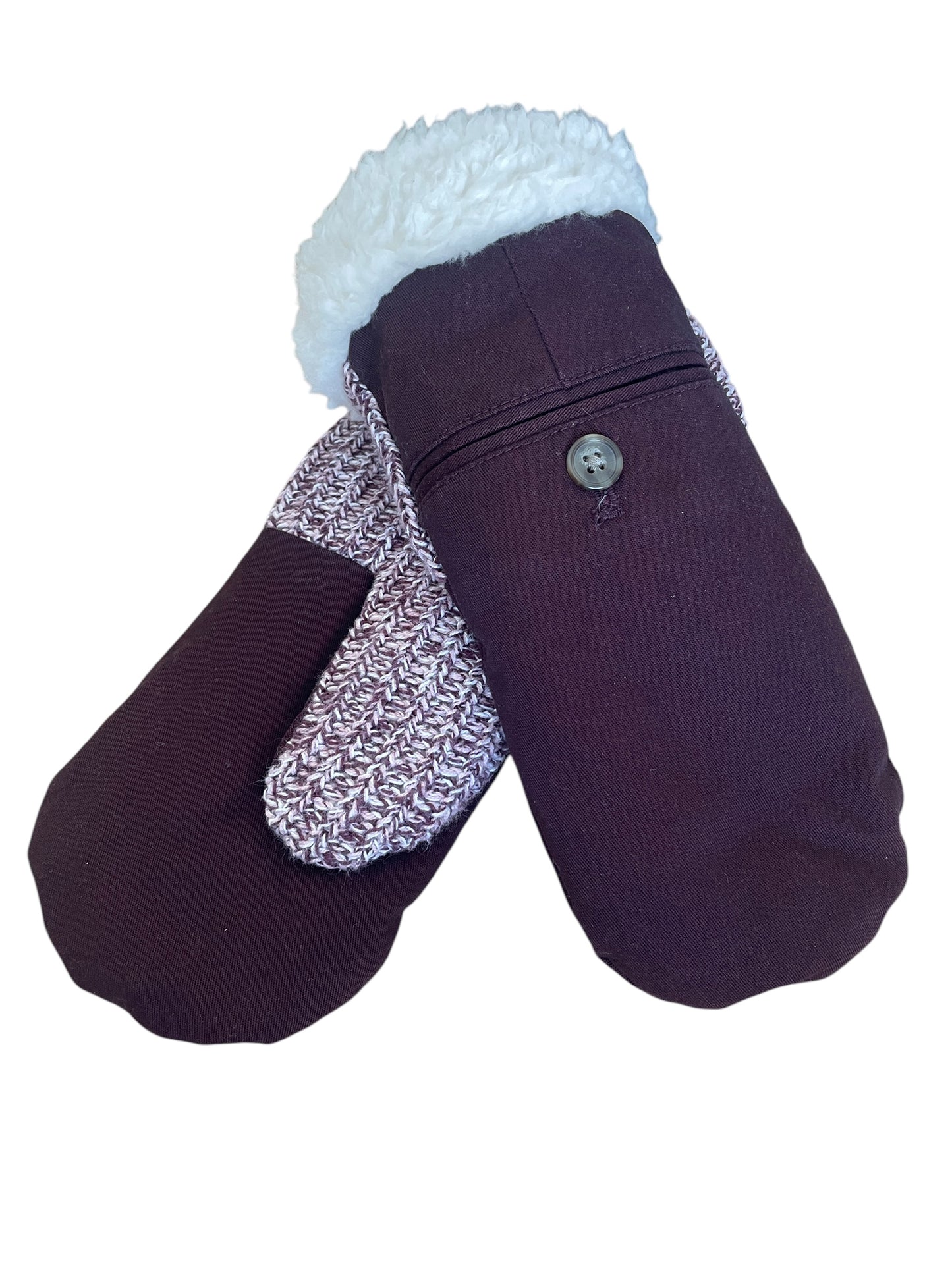 Up-cycled Wine Pocket Mittens - Medium
