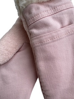 Up-cycled Soft Pink Mittens - Small