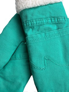 Up-cycled Green Pocket Mittens - Large