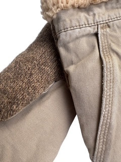Up-cycled Neutral Pocket Mittens - Medium