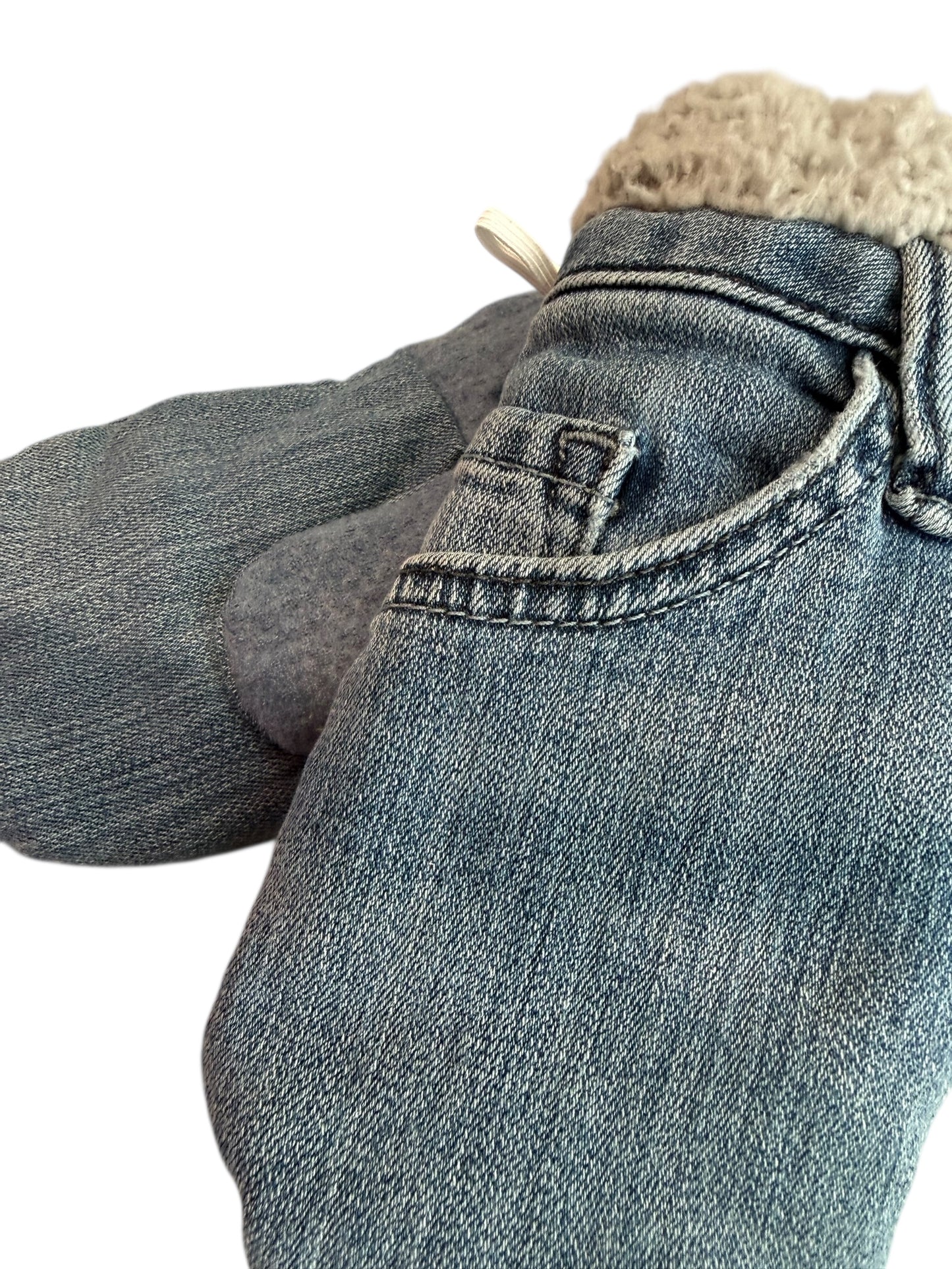Upcycled Kids Mittens - Large (7 yrs. & up) | Blue Jean Denim