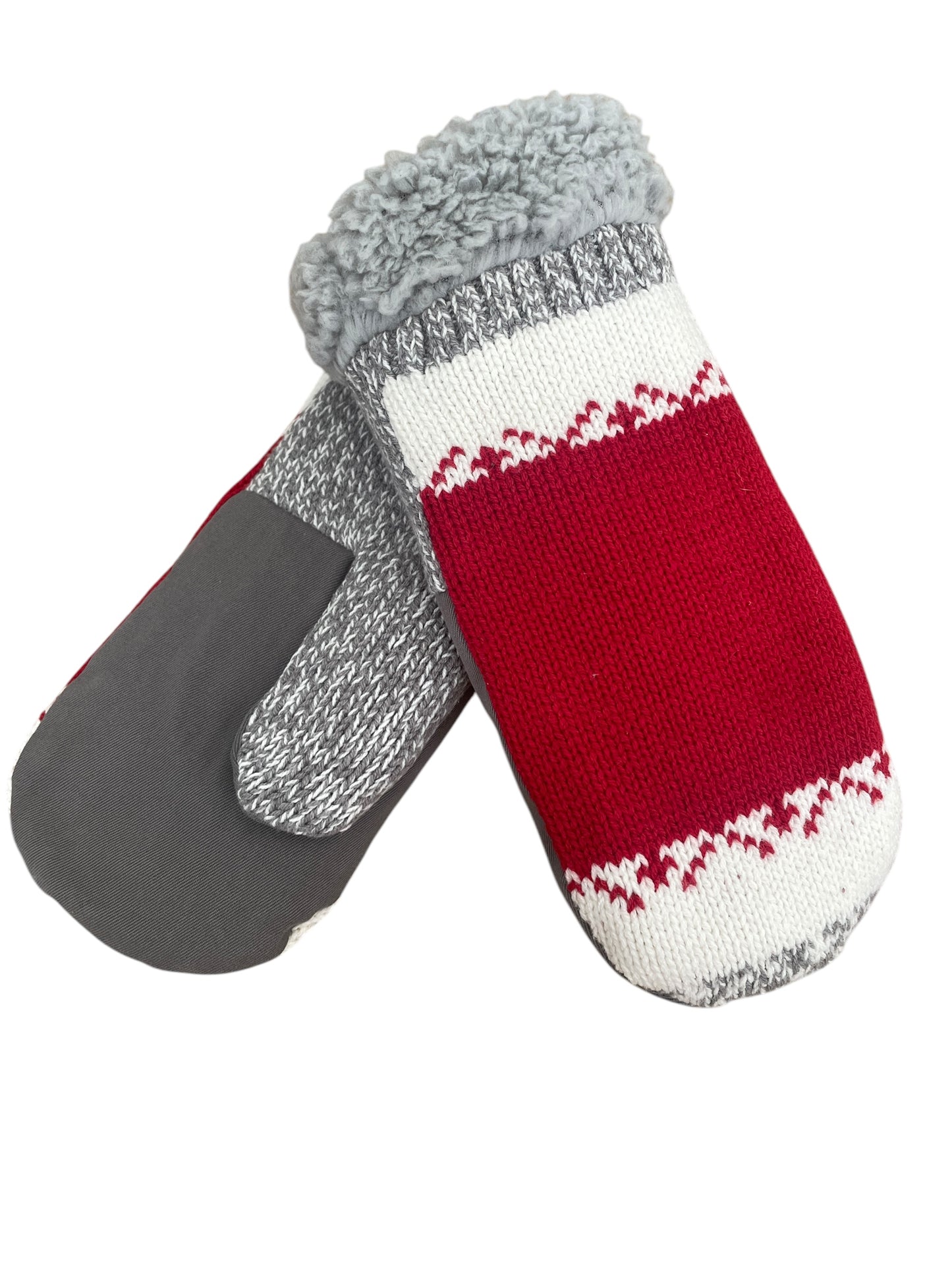 Up-cycled Knit Sweater Mittens - Medium