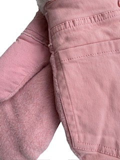 Up-cycled Peach Pocket Mittens - Large