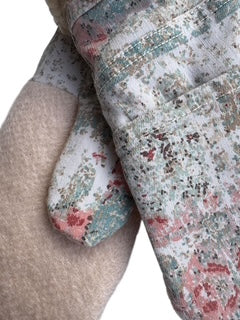 Up-cycled Speckled Pocket Mittens - Medium
