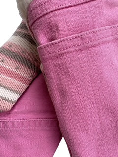 Up-cycled Pink Stripe Mittens - Small