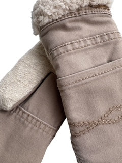 Up-cycled Neutral Mittens - Small