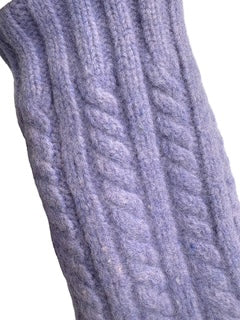 Up-cycled Cable Knit Pocket Mittens - Medium