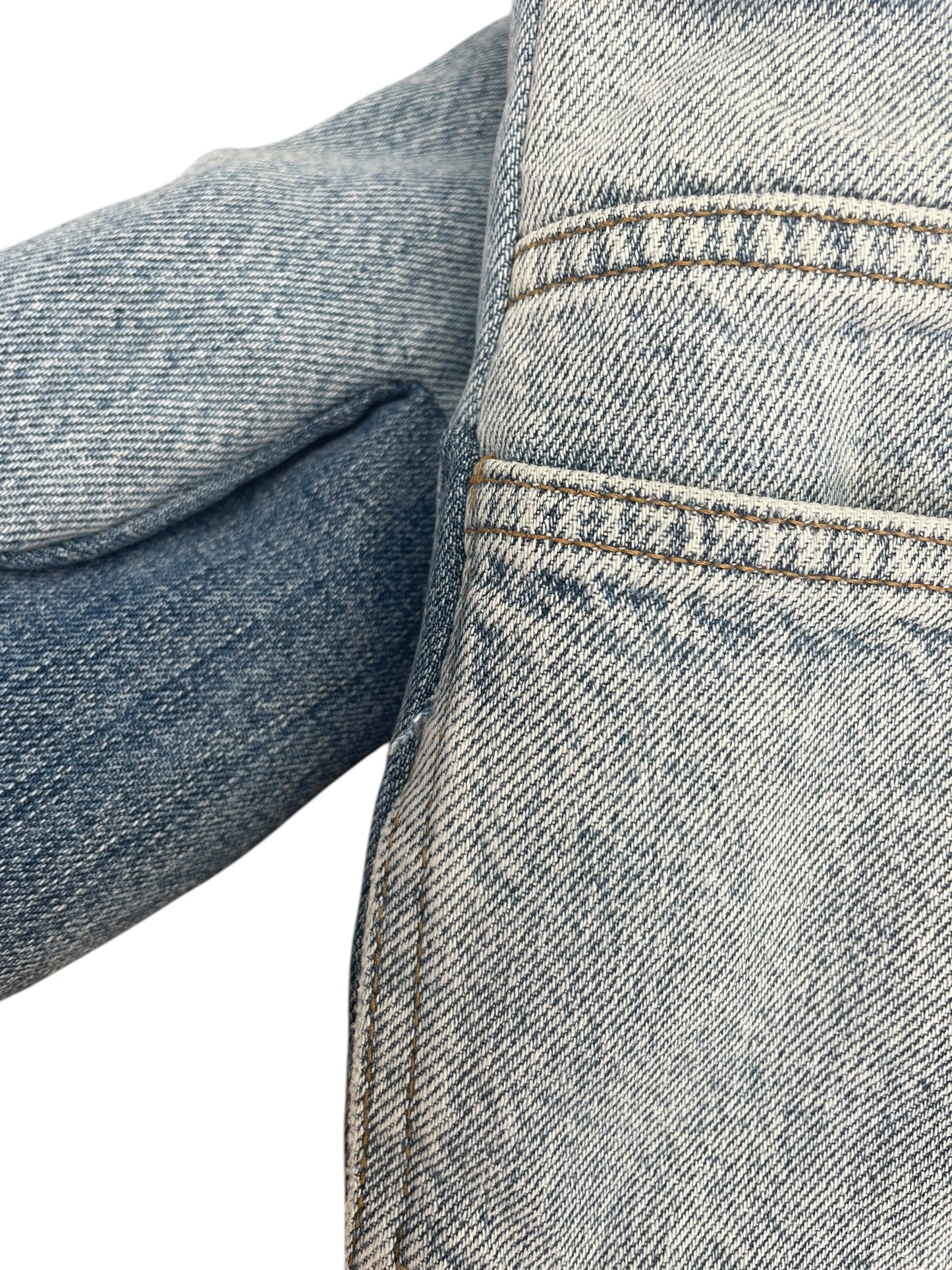 Up-cycled Denim Blue Jean Mittens - Medium