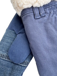 Upcycled Kids Mittens - Large (7 yrs. & up) | Blue Pocket