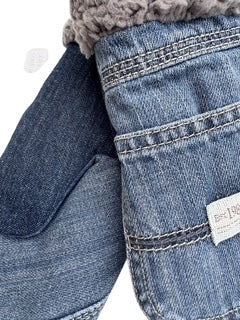 Upcycled Kids Mittens - Large (7 yrs. & up) | Denim