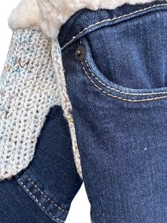 Upcycled Kids Mittens - Large (7 yrs. & up) | Denim