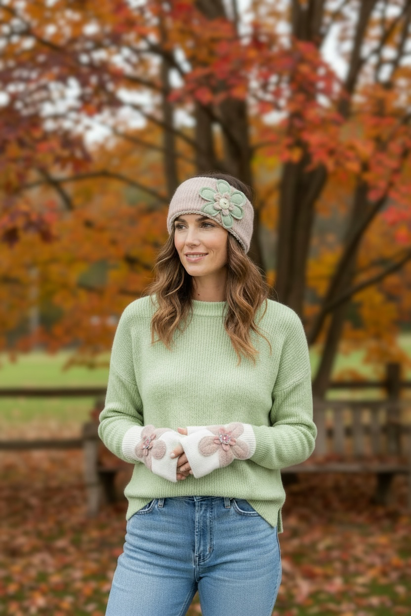 Flower Garden Ear Warmers