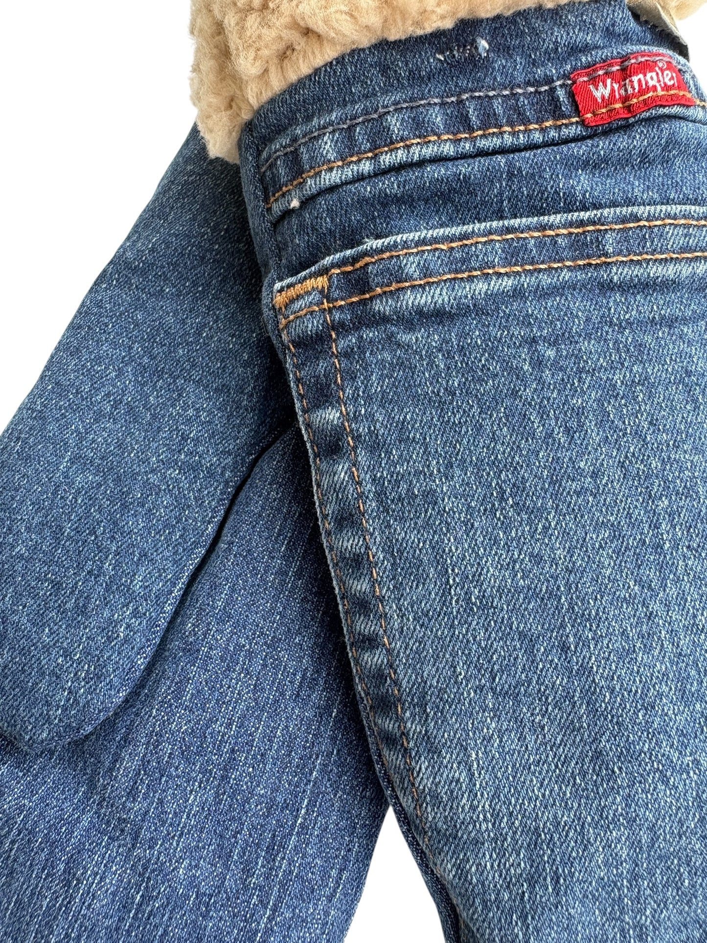 Up-cycled Denim Mittens - Large