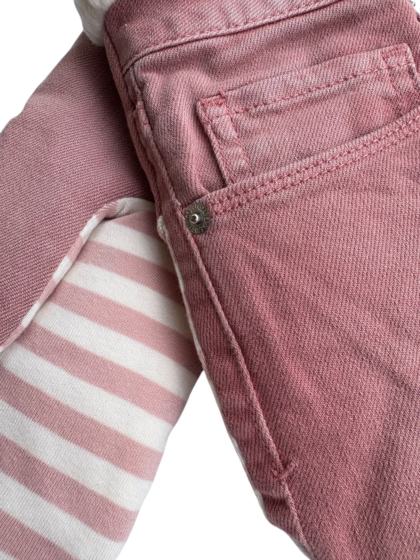 Up-cycled Rose Denim Mittens - Large