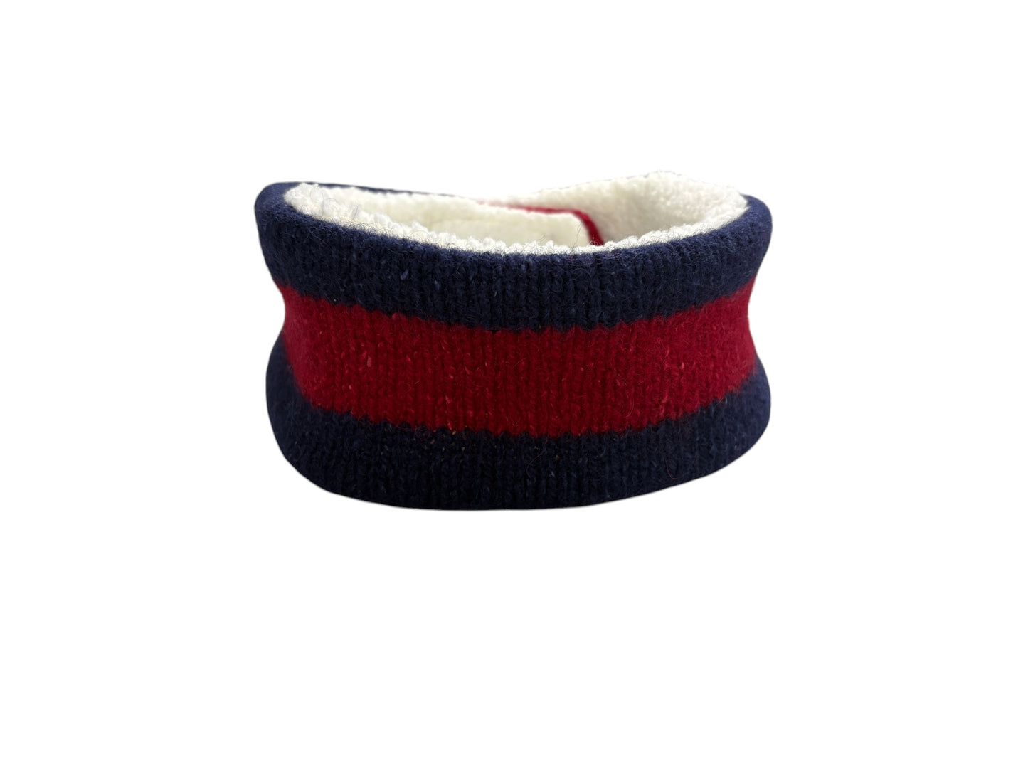 Adjustable Ear & Neck Warmer - Red and Blue
