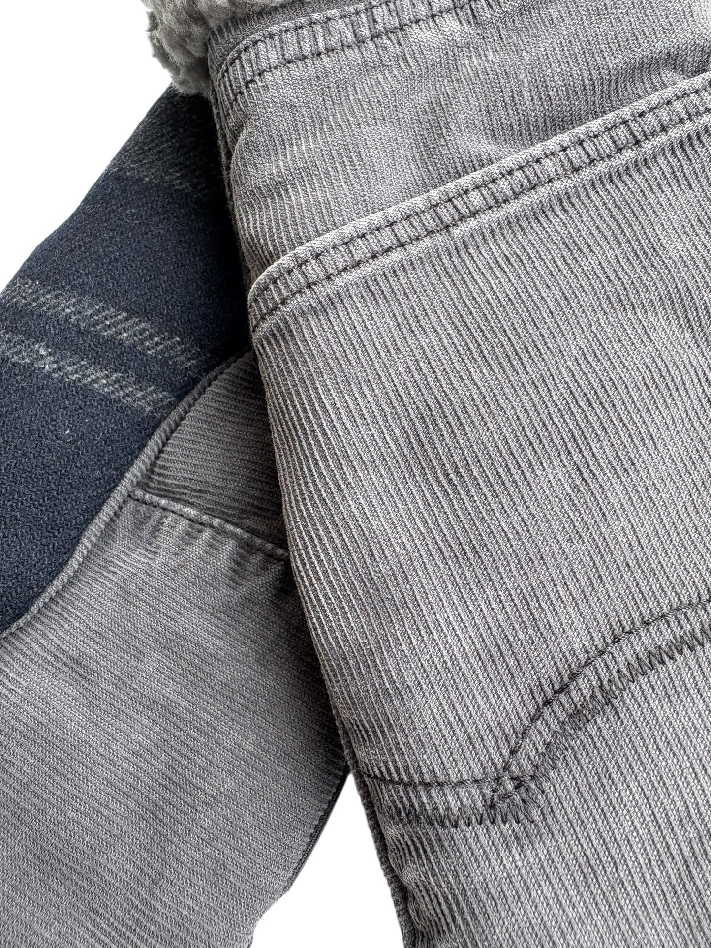 Up-cycled Gray Corduroy Mittens - Large