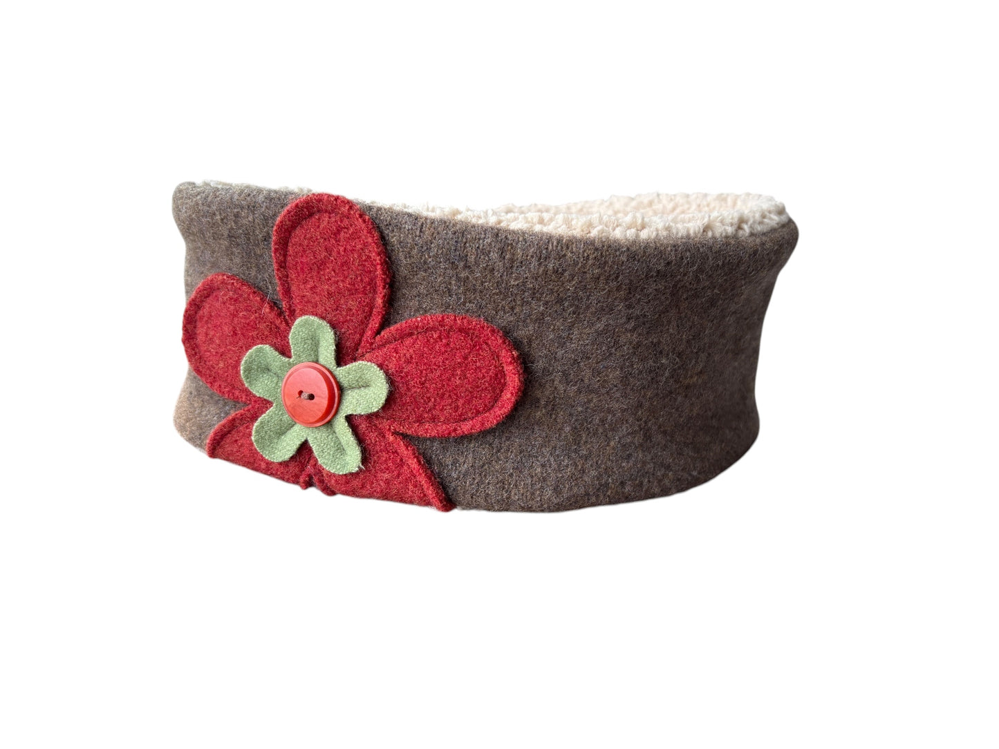 Flower Garden Ear Warmer -  Autumn Berry