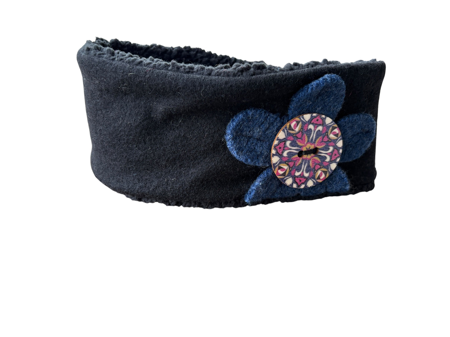 Flower Garden Ear Warmer - Winter Bluebell
