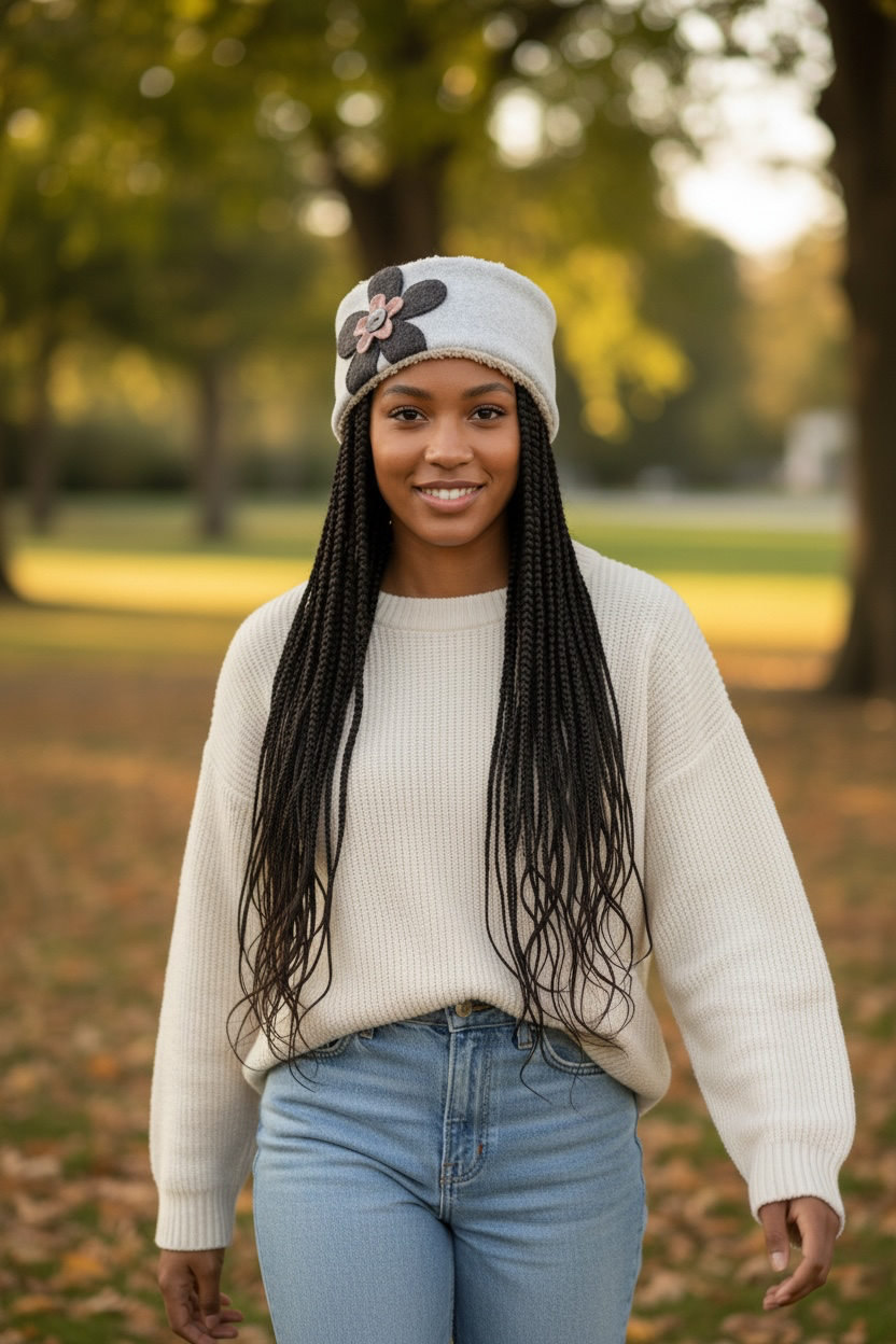 Flower Garden Ear Warmer -  Blushing Daisy