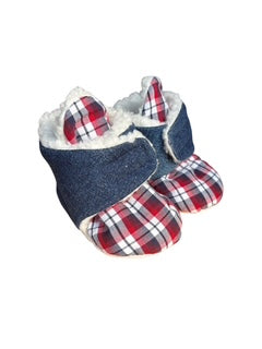 Baby Booties (3-6 Months) – Hook & Loop Closure, Sherpa Fleece Lined