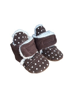 Baby Booties (6-12 Months) – Hook & Loop Closure, Sherpa Fleece Lined