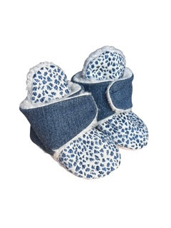 Baby Booties (3-6 Months) – Hook & Loop Closure, Sherpa Fleece Lined