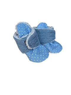 Baby Booties (12–18 Months) – Hook & Loop Closure, Sherpa Fleece Lined