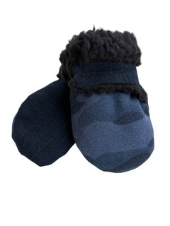Upcycled Baby Mittens - XS (6-18 Mos.) | Hook & Loop | Upcycled | Navy Camo