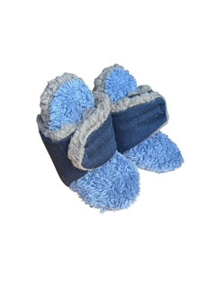 Baby Booties (6-12 Months) – Hook & Loop Closure, Sherpa Fleece Lined