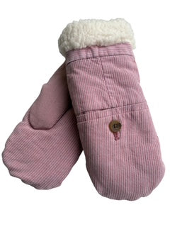 Up-cycled Dusty Rose Mittens - Small