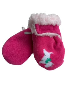 Upcycled Baby Mittens - XS (6-18 Mos.) | Hook & Loop | Upcycled | Pink Puppy