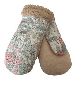 Up-cycled Speckled Pocket Mittens - Medium