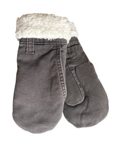 Up-cycled Army Green Mittens - Medium