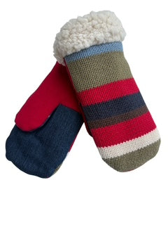 Upcycled Kids Mittens - Medium (4-6 yrs.) | Knit Stripe