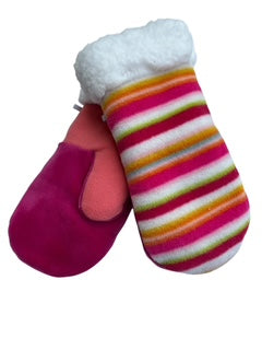 Upcycled Kids Mittens - Large (7 yrs. & up) | Bright Stipe