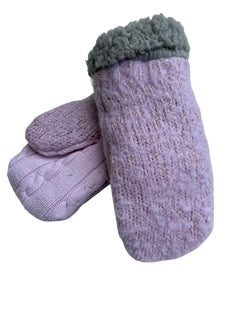 Upcycled Kids Mittens - Medium (4-6 yrs.) | Sparkly Pink Knit