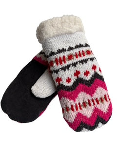 Up-cycled Knit Stripe Mittens - Small