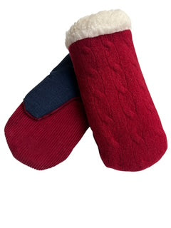 Up-cycled Sweater/Knit Mittens - Small